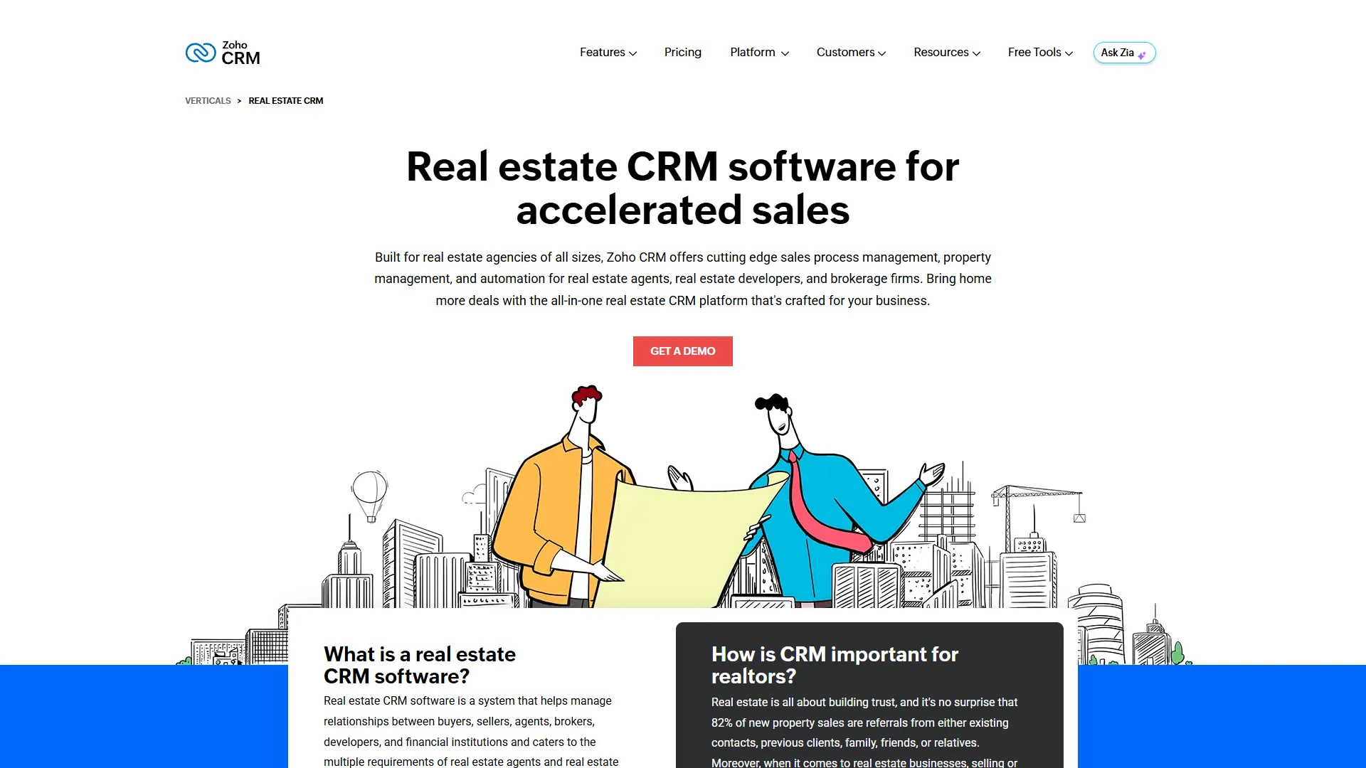 Zoho CRM Screenshot